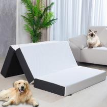 Colchão dobrável Roxzo de espuma viscoelástica de 6 polegadas com capa lavável