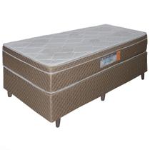 Colchão e Box Umaflex Cama de Solteiro com Molas Ensacadas Pés em PVC Confortável 72x88x188cm Lisboa