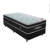 Colchão Elegant Ortobom com Base Preto Solteiro Molas Ensacadas EuroPillow