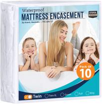 Colchão Encasement Utopia Bedding, impermeável, tamanho duplo