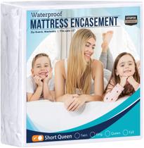 Colchão Encasement Utopia Bedding Short Queen Waterproof Colchão Encasement Utopia Bedding Short Queen Waterproof