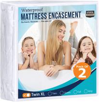 Colchão Encasement Utopia Bedding Waterproof Twin XL x2