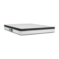 Colchão Espuma Montblanc One Face D45 King Size Branco e Preto Castor
