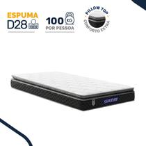 Colchão Gazin de Espuma D28 Pillow Top Ortoblack Solteiro 88cm Colchão Gazin de Espuma D28 Pillow Top Ortoblack Solteiro 88cm