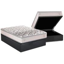 Colchão Herval Espuma C1604 DF+Baú Gray 138x188 Colchão Herval Espuma C1604 DF+Baú Gray 138x188