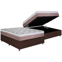 Colchão Herval Maxspring Coimbra + Baú Brown 138x188