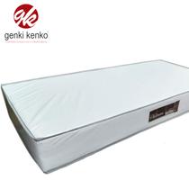 Colchão Impermeável Solteiro D33 15X88x188cm Azul ou Branco - Genki Kenko Colchão Impermeável Solteiro D33 15X88x188cm Azul ou Branco - Genki Kenko