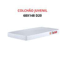 Colchão Infantil 68x148 Espuma Firme D20 Branco Sono Tranquilo