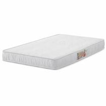 Colchão Infantil D18 150x70cm Baby Criança Bebê Macio Pequeno Cama Solteiro Espuma Densidade Berço Mini Caminha Cercadinho Portátil Branco Quarto