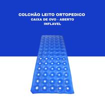 Colchão inflável aberto caixa de ovo