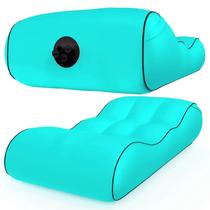 Colchão Inflável Automático Turquesa P/ Praia, Piscina, Camping Colchão Inflável Automático Turquesa P/ Praia, Piscina, Camping