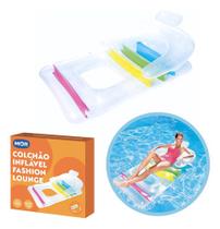 Colchão Inflável Boia Adulto 90kg Piscina Poltrona Fashion