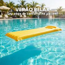 Colchão Inflável Boia De Piscina 183x69cm Resistente Cores Sortidas Colchão Inflável Boia De Piscina 183x69cm Resistente Cores Sortidas