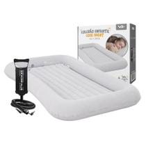 Colchão Inflável Cama Infantil Cool Night Aveludado com Bomba Manual VG Plus Colchão Inflável Cama Infantil Cool Night Aveludado com Bomba Manual VG Plus
