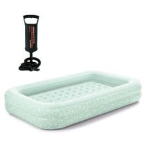 Colchão Inflável Cama Infantil Veludado Noite Feliz - Intex Colchão Inflável Cama Infantil Veludado Noite Feliz - Intex