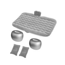 Colchão Inflável Carro Extensor 2 Travesseiros 2 Apoio Cinza