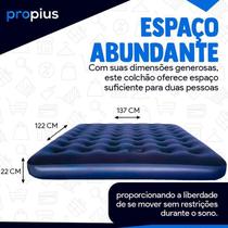 Colchão Inflável Casal 191X22X137Cm Dura Camping Casa