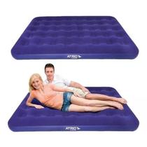 Colchão Inflável Casal 191X22X137Cm Queen Cama Acampamento