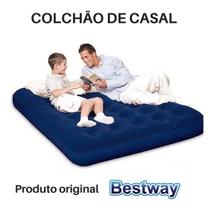 Colchão Inflável Casal Camping Viagem Resistente