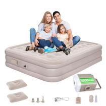 Colchão Inflável Casal Com Bomba Elétrica Para Até 300kg Ideal Para Camping Viagens Acampamento Com Travesseiro Alta Durabilidade 194x154cm Tippi Colchão Inflável Casal Com Bomba Elétrica Para Até 300kg Ideal Para Camping Viagens Acampamento Com Travesseiro Alta Durabilidade 194x154cm Tippi