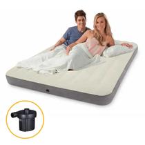 Colchão Inflável Casal Dura Beam Fiber Tech Queen com Bomba Elétrica Intex Colchão Inflável Casal Dura Beam Fiber Tech Queen com Bomba Elétrica Intex