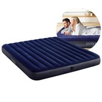 Colchão Inflável Casal King 203cm x 183cm Dura Beam Downy Aveludado 272kg Intex Colchão Inflável Casal King 203cm x 183cm Dura Beam Downy Aveludado 272kg Intex