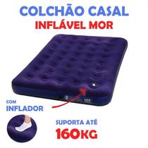 Colchão Inflável Casal Multiuso com Fole Não precisa bomba p encher enche com o Pé