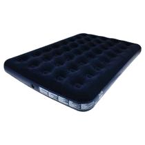 Colchão Inflável Casal Superfície Aveludada Suporta Até 300Kg Belfix