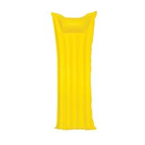 Colchão inflável flutuante amarelo piscina praia até 90kg - MOR Colchão inflável flutuante amarelo piscina praia até 90kg - MOR