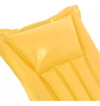 Colchão Inflável Praia Piscina 183x69cm Beach Mattress amarelo cby18369a