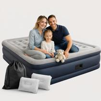 Colchão Inflável Queen 203x152cm Com Bomba Elétrica