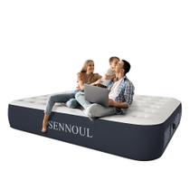 Colchão Inflável SENNOUL Queen 203 x 152 x 33 cm com Bomba Integrada 110 V Colchão Inflável SENNOUL Queen 203 x 152 x 33 cm com Bomba Integrada 110 V