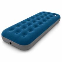 Colchão Inflável Solteiro Aveludado com Inflador Embutido 191x73x22cm até 100kg Colchão Inflável Solteiro Aveludado com Inflador Embutido 191x73x22cm até 100kg
