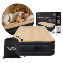 Colchão Inflável Solteiro Dura Tech Premium Resistente com Bomba Elétrica Embutida VG Plus