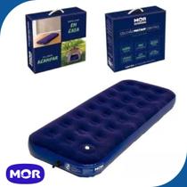 Colchão Inflável Solteiro Inflador Kit Reparo MOR