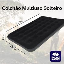 Colchão Inflável Solteiro Manuel Acampamento Multiuso