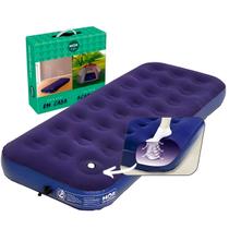 Colchão Inflável Solteiro Mor Life com Inflador Confortável Colchão Inflável Solteiro Mor Life com Inflador Confortável