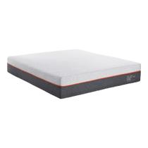 Colchão King Bed In A Box Enjoy Smartmax 193x203cm Espuma Mista Inducol Cr449e Branco/cinza Branco/cinza