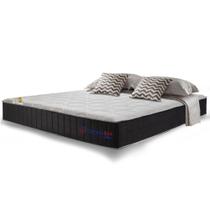 Colchão King de Molas Ensacadas com Espuma Viscoelástico Cama inBox Cloud Cinza 193x203x28 Colchão King de Molas Ensacadas com Espuma Viscoelástico Cama inBox Cloud Cinza 193x203x28