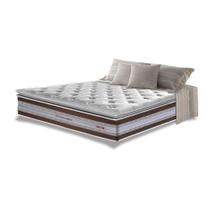 Colchão King de Molas Ensacadas D33 com Pillow TOP Cama inBox Select 193x203x32 Café Colchão King de Molas Ensacadas D33 com Pillow TOP Cama inBox Select 193x203x32 Café