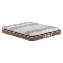 Colchão King Espuma D33 / EP Anatômico Firmepedic Guarda Costas PróIntense Plus Pillow Top Brown (193x203x28) - Probel