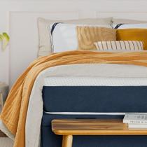 Colchão King Mola Ensacada Guldi Macio (25x193x203) Azul e Branco