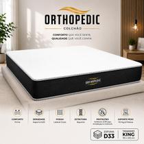 Colchão King Orthopedic Espuma D33 Colchão Casal Orthopedico VTech 193x203x30 Colchão King Orthopedic Espuma D33 Colchão Casal Orthopedico VTech 193x203x30