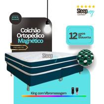 Colchão King Premium Com Vibromassagem Ortopédico 203x193x30cm