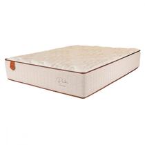 Colchão King Rubi 193x203x32cm Mola Ensacada Bege com Branco Prorelax Colchão King Rubi 193x203x32cm Mola Ensacada Bege com Branco Prorelax
