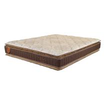Colchão King Size 193x203x30 Bali Prorelax Molas Ensacadas Pillow Top Duplo - Marrom