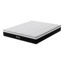 Colchão King Super Molas Ensacadas Gemini 193x203x26 Montreal Branco/Preto Colchão King Super Molas Ensacadas Gemini 193x203x26 Montreal Branco/Preto
