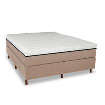 Colchão Magnético 100% de Espuma Casal Infra Anti Germes + Cama Box - Luxo