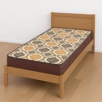 Colchão Marrom de Solteiro em Espuma D28 de Alta Qualidade Fabricação Própria Confortável Resistente Melhor Preço 88x188x14cm.