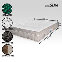 Colchão Massageador Casal Padrão Com Espuma D33 Firme